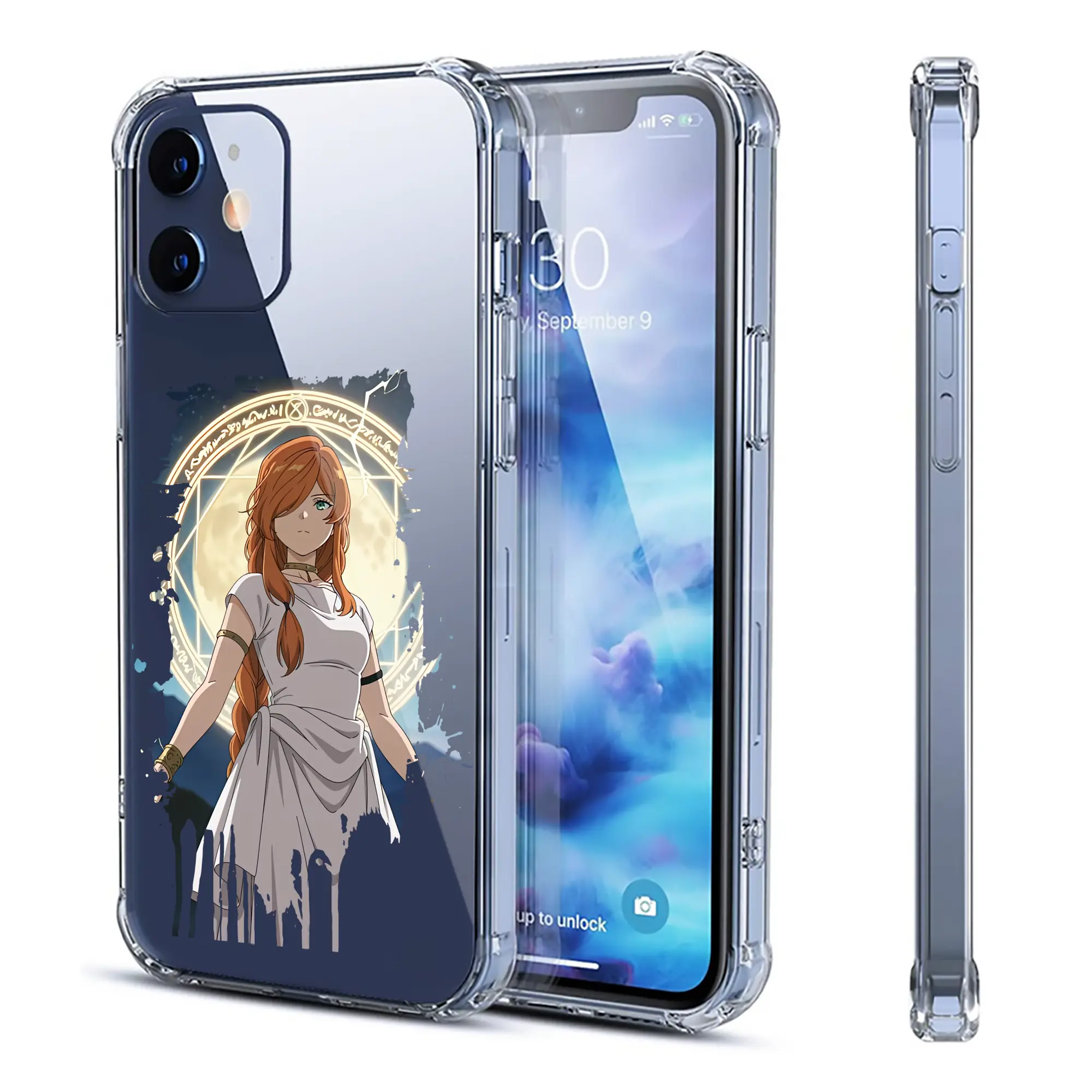 葬送のフリーレン（Frieren） グッズ,フランメ（Flamme） - IPhone 12シリーズ対応 ・ 透明スマホケース ・ クリアソフトケース ・ TPU素材 ・ 耐衝撃 ・ 高密着 ・ 防汚 防指紋 ・ 簡単着脱